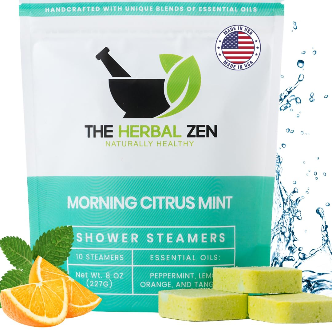Morning Citrus Mint Shower Steamers Aromatherapy for Energy - USA Made Mothers Day Gift for Mom -... | Amazon (US)