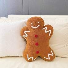 Christmas Plush Brown Gingerbread Man Doll | SHEIN