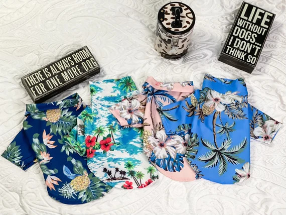 Hawaiian Pet Shirt / Pet Clothing / Hawaiian Dog Shirt / | Etsy | Etsy (US)