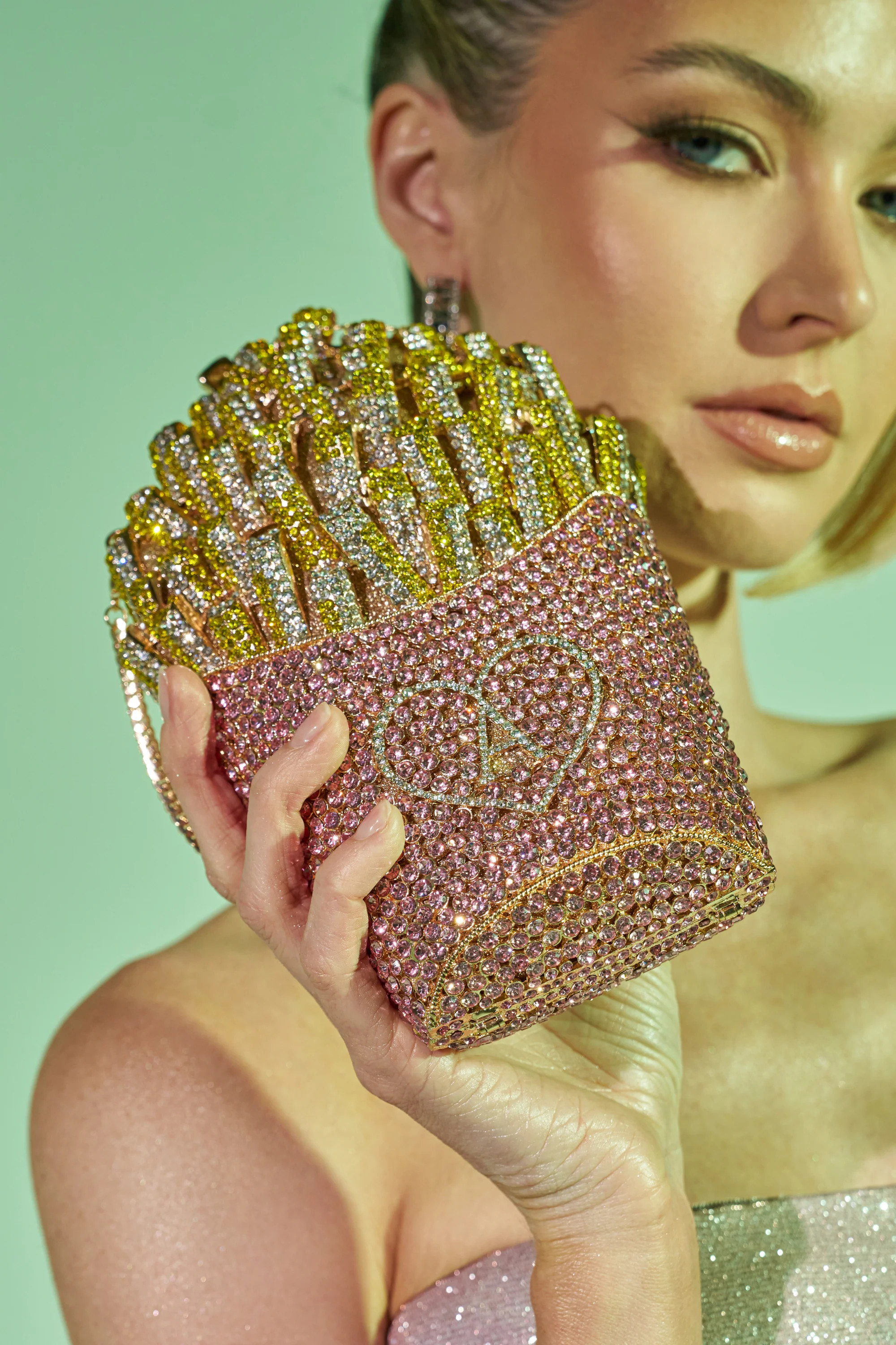 AKIRA A-Mazing French Fry Bling Purse | AKIRA