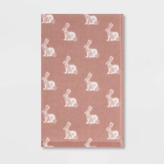All Over Bunny Hand Towel Pink - Threshold™ | Target