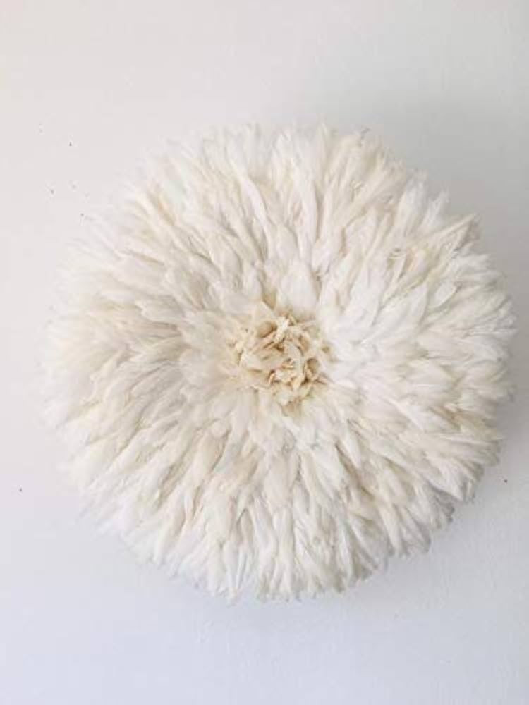White Juju Hat, Home Decor Juju Hat, Boho Room Decor, Boho Wall Decor, African Juju Hat, Bamileke... | Amazon (US)