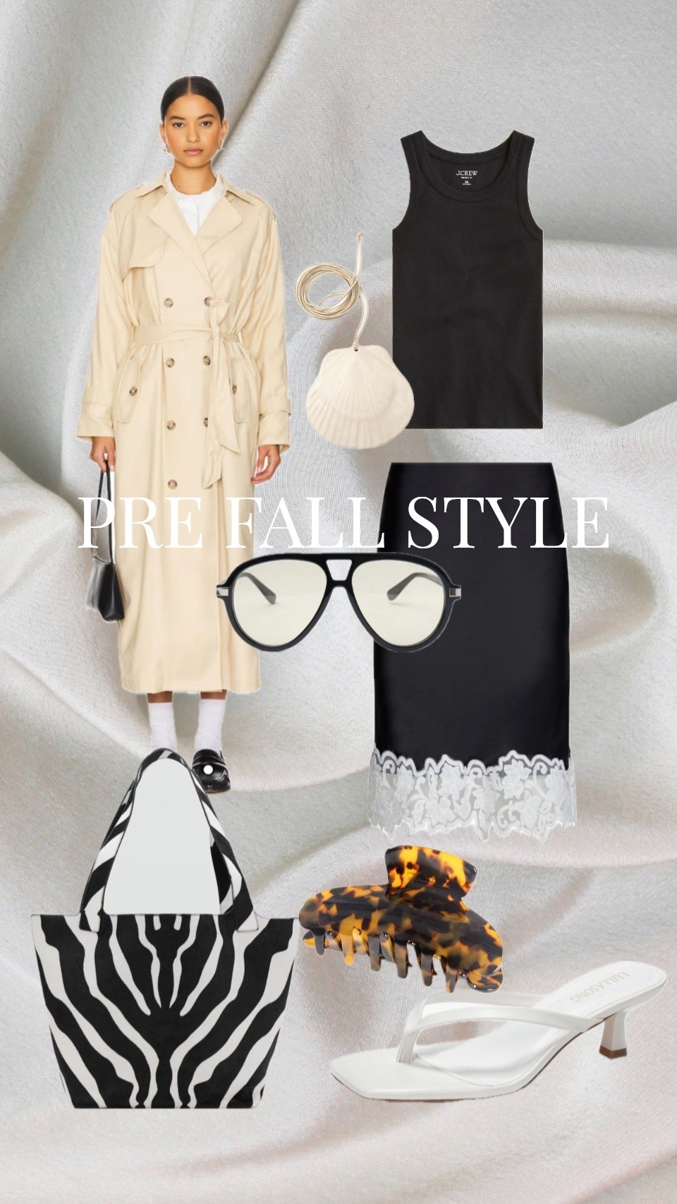 Pre fall outfit 



Transitional outfits / fall outfits women / trench coat / satin skirt / satin and lace skirt 

 #LTKootd #LTKSeasonal #LTKOver40