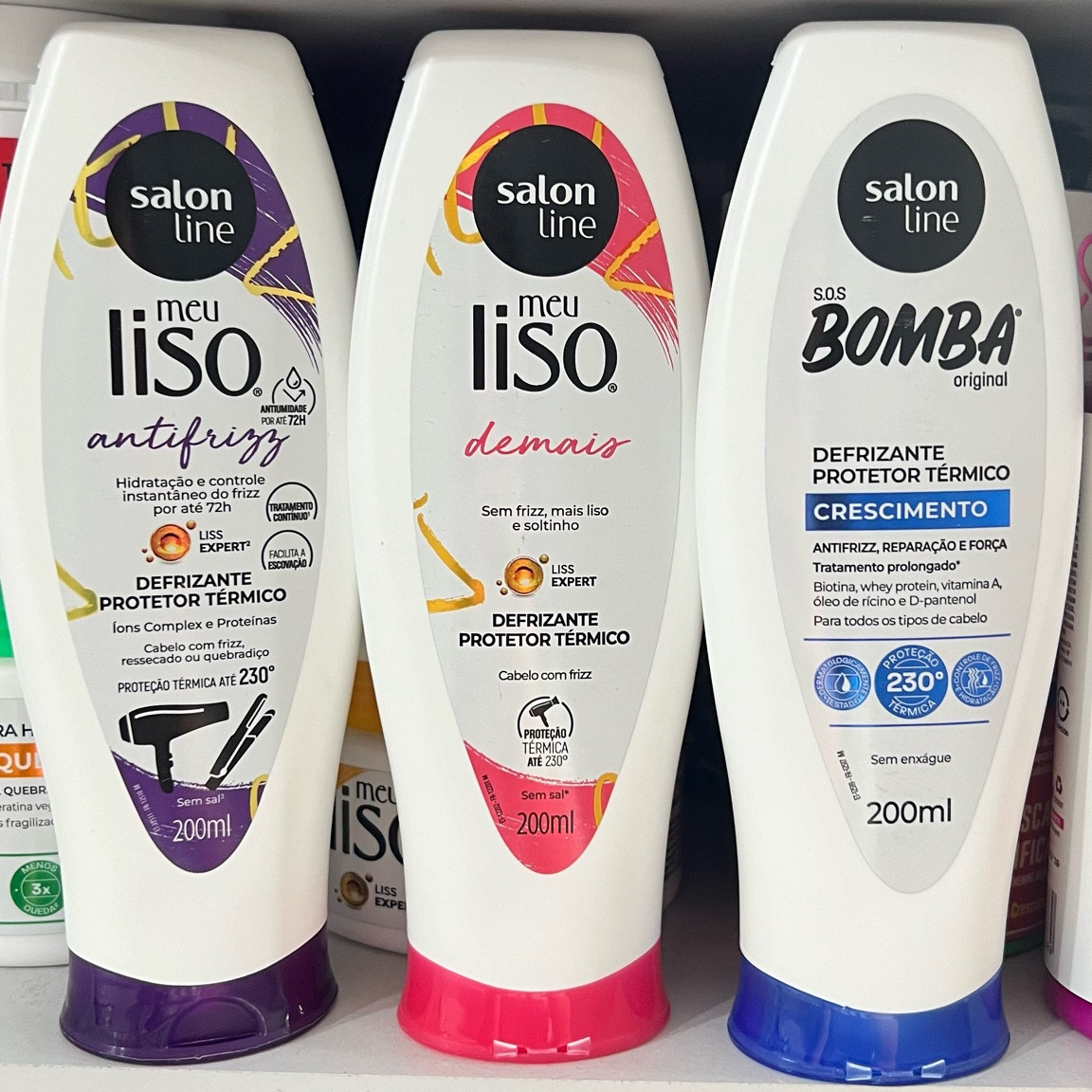 Defrizante Protetor Térmico Salon Line 💜🩷🩵 

Produto em creme para proteger os fios das agressões de fontes de calor, como secador e chapinha.

#LTKSeasonal #LTKstyletip #LTKbrasil