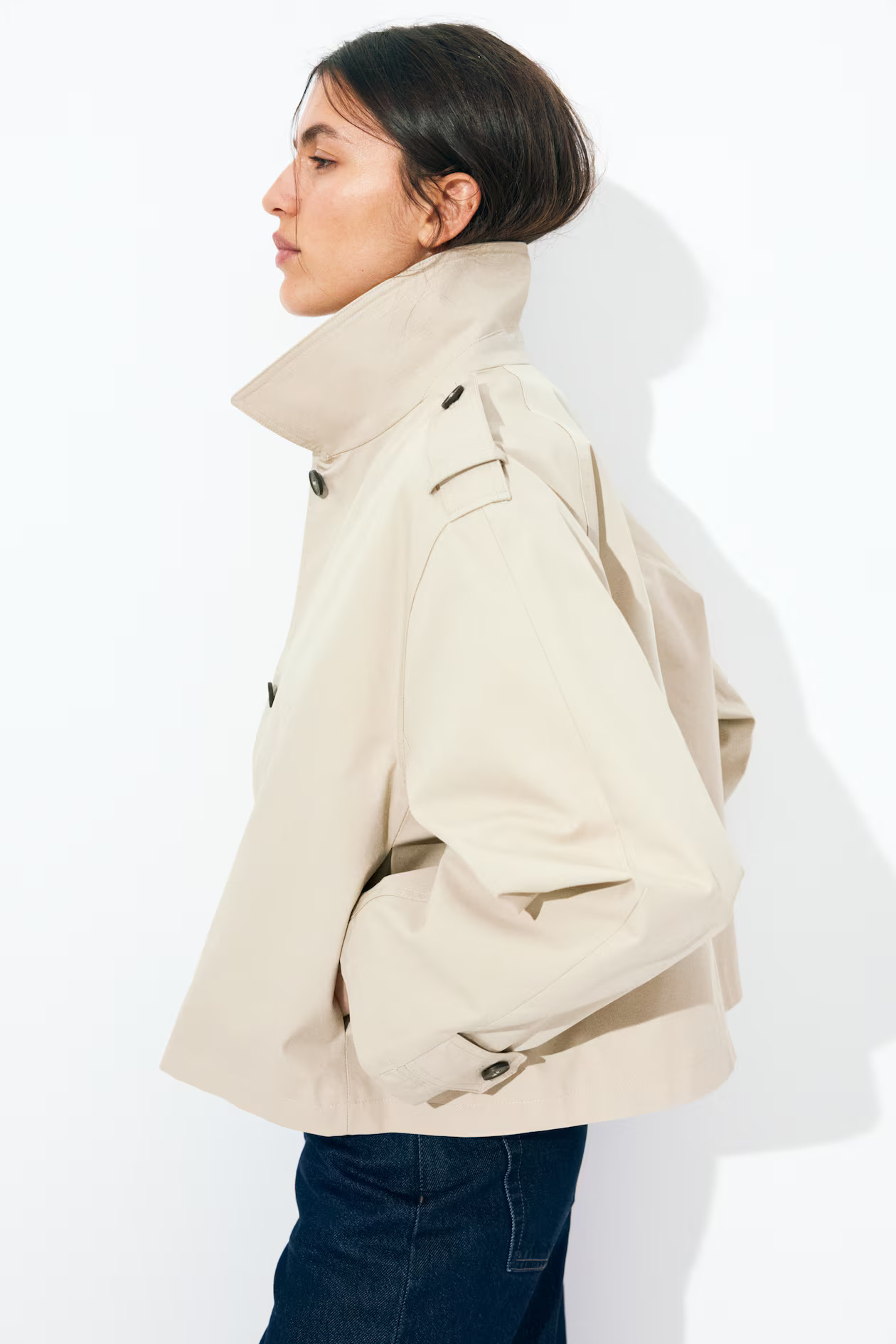 Oversized cotton jacket | H&M (UK, MY, IN, SG, PH, TW, HK)