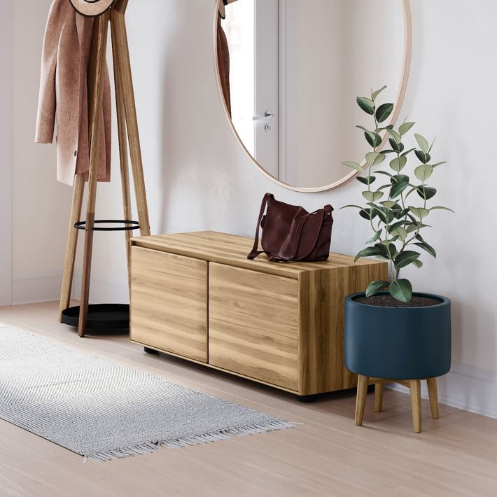 Anton Solid Wood Entryway Bench | West Elm (US)