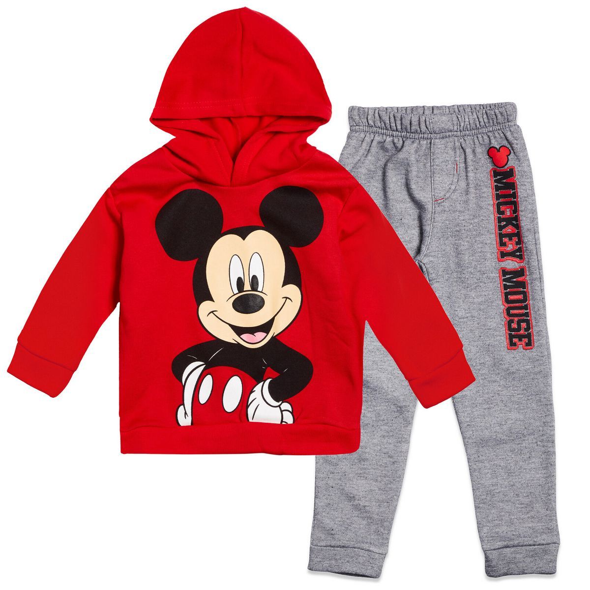 Disney Mickey Mouse Christmas Fleece Pullover Hoodie and Pants Outfit Set Infant to Little Kid | Target
