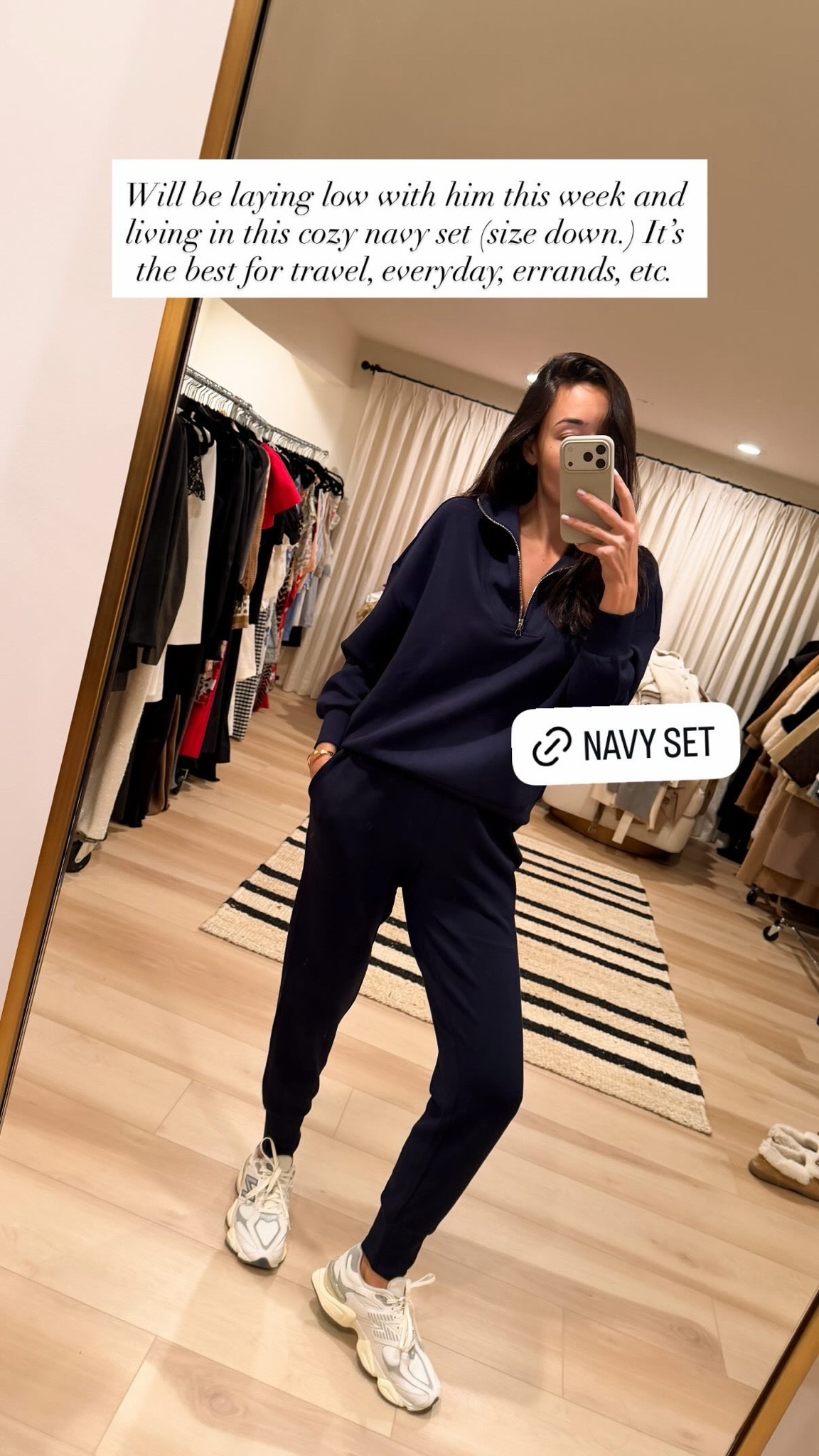 My favorite jogger set, travel outfit, everyday casual style, navy sweats. 

#LTKSeasonal #LTKdayinmylife #LTKootd