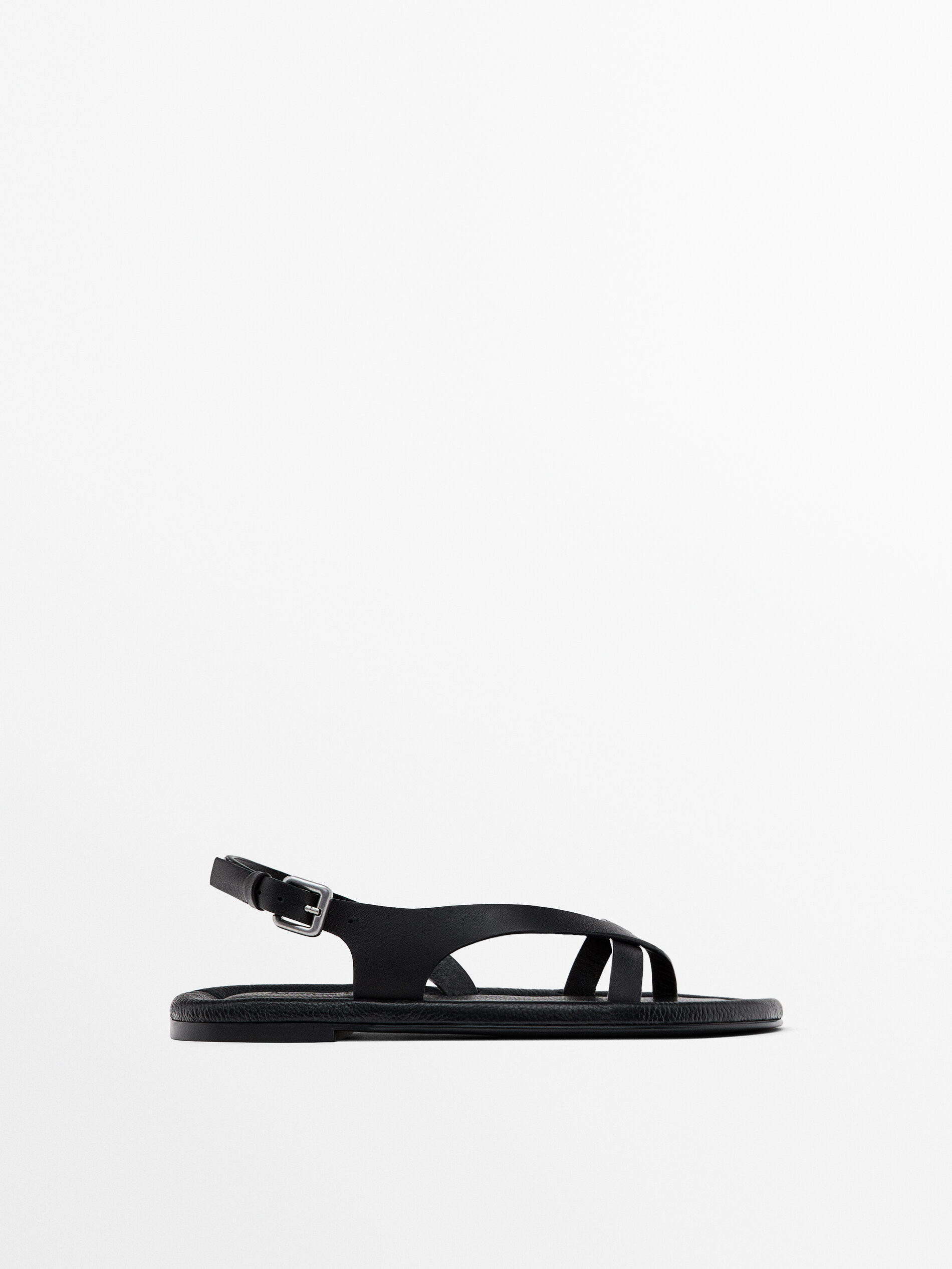 Padded flat sandals | Massimo Dutti US