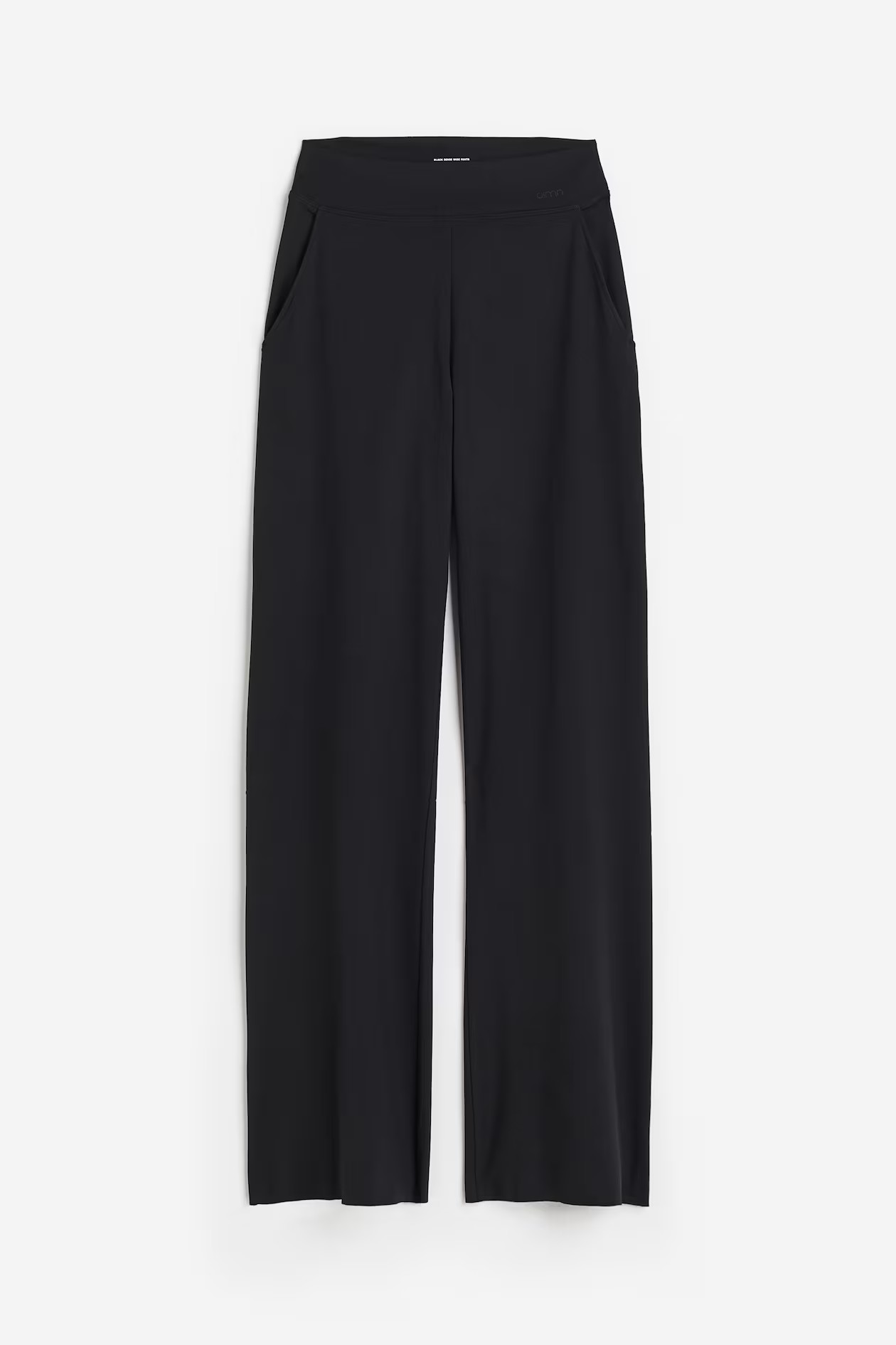 Sense Wide Pants - Hoher Bund - Extra langes Bein - Black - Ladies | H&M AT | H&M (DE, AT, CH, NL, FI)