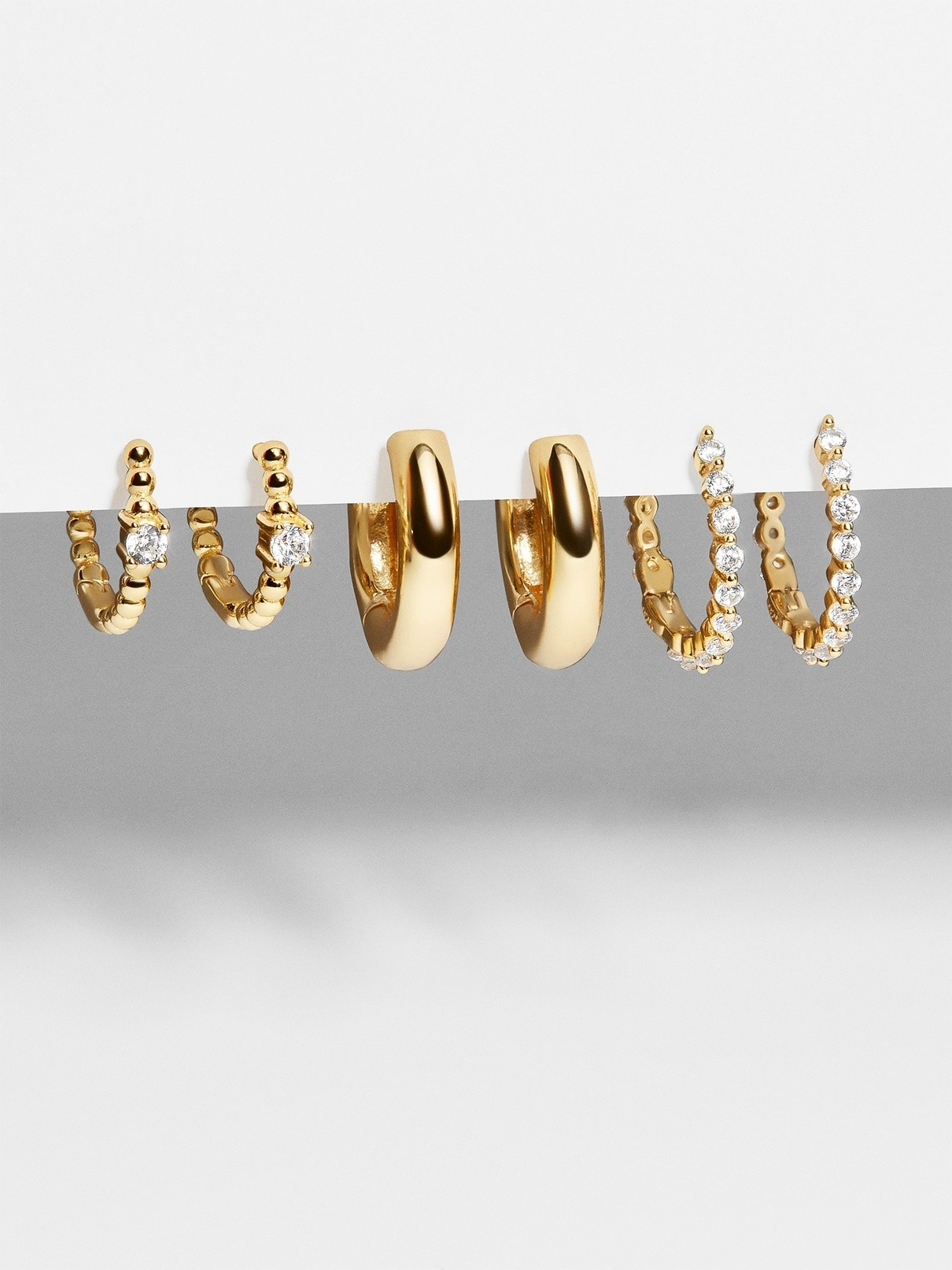 Lauren 18K Gold Earring Set | BaubleBar (US)