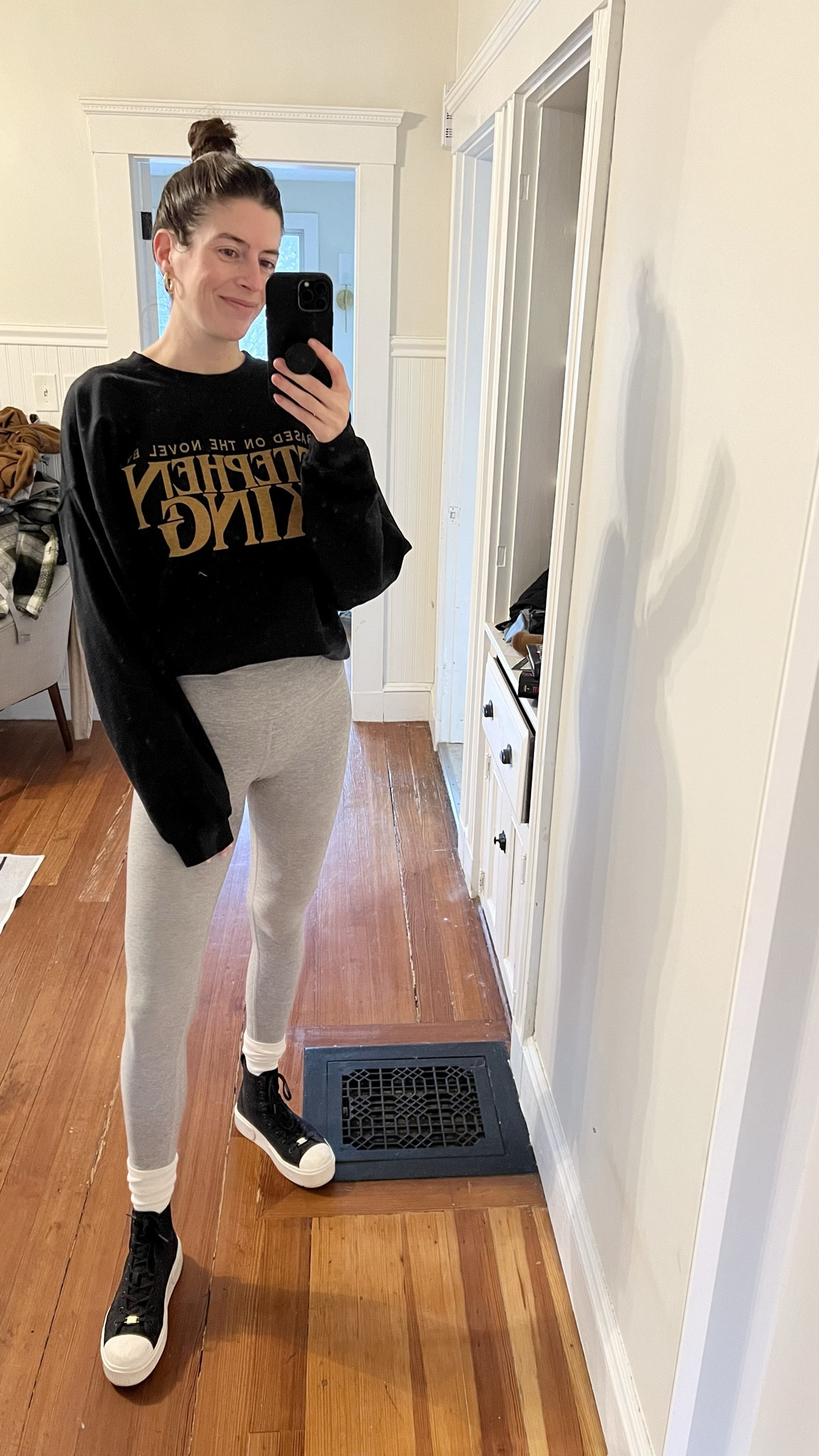 For any fellow Stephen King nerds, this sweatshirt is an Etsy find! Wearing an XL and I have it tucked up into my bra (it’s not cropped)

#LTKfindsunder50
