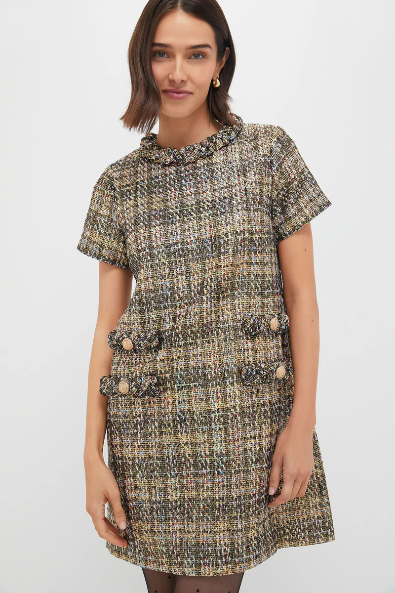 Multicolor Shimmer Tweed Jackie Dress | Tuckernuck (US)