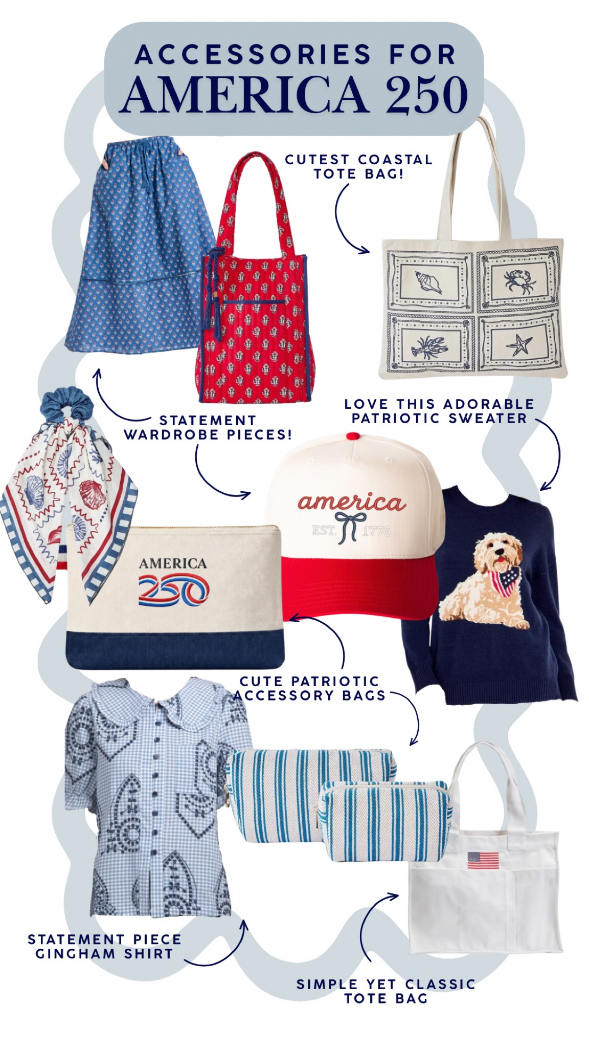 Shop these accessory fashion favorites to get ready for the big America 250 patriotic celebrations this summer!

#LTKSeasonal #LTKmomlife #LTKootd