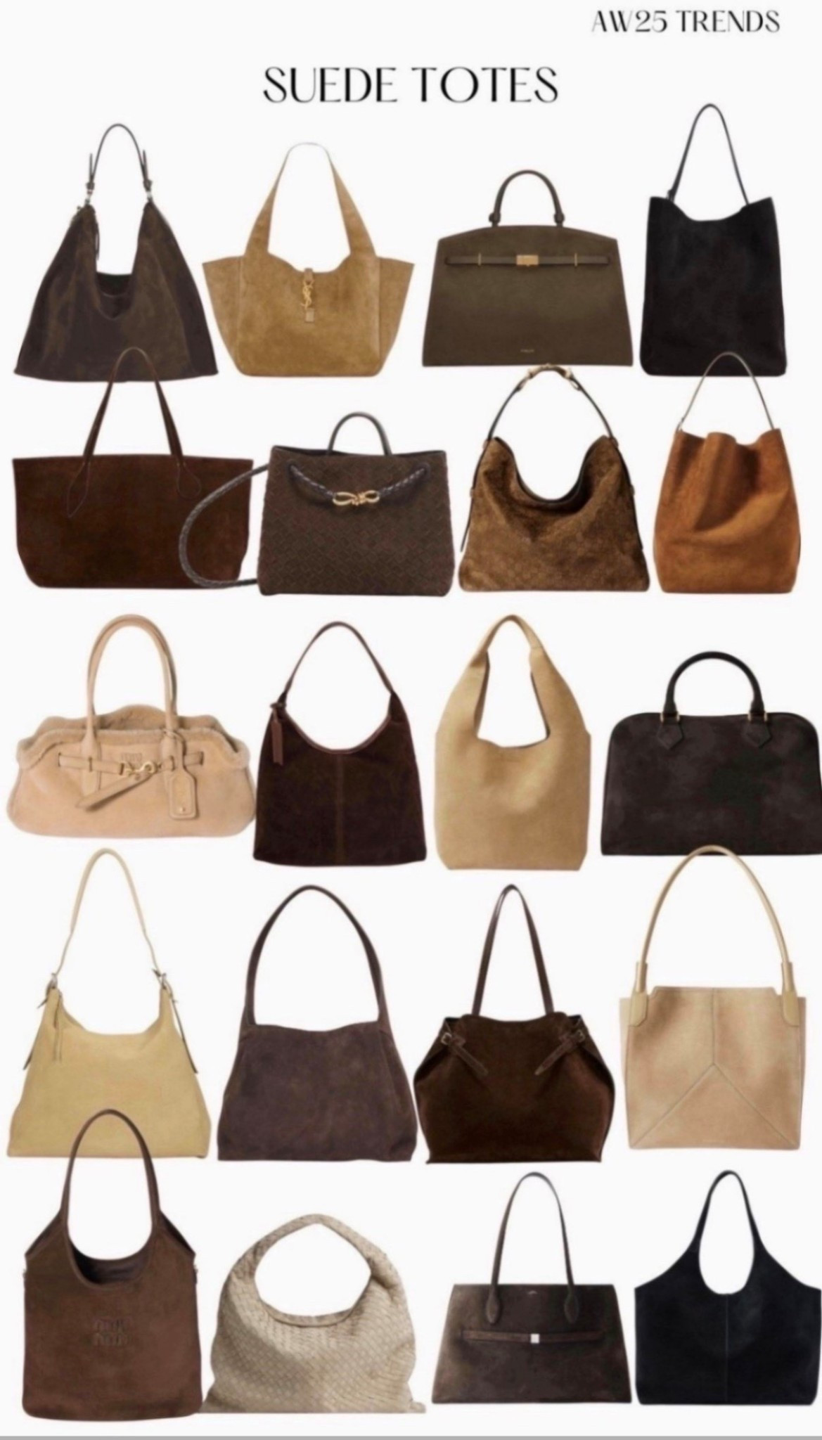 Autum/winter 2025-2026 trends: suede totes 
#tote #suede #bag #hobo #slouchy #falltrends #brown #espresso #black #beige 



#LTKSeasonal #LTKItBag #LTKWorkwear