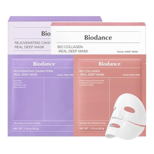 BIODANCE PDRN Collagen Best Duo: Caviar PDRN & Bio Collagen Real Deep Overnight Gel Mask for Plumping Hydration, Firming, Glass Skin Korean Skincare Gift Set | Amazon (US)