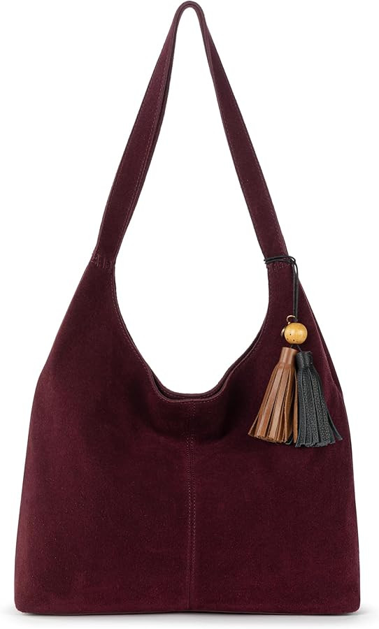 Huntley Hobo – Premium Leather Hobo Bag for Women – Everyday & Weekend Shoulder Handbag with ... | Amazon (US)