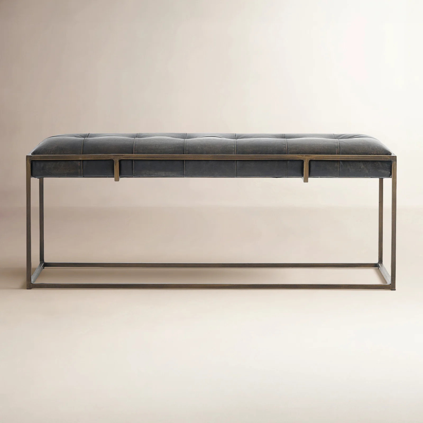 Genuine Leather Upholstered Bench | Wayfair North America