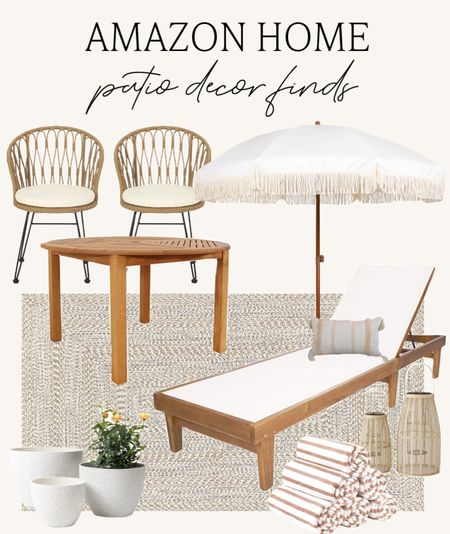 Amazon home patio decor finds! Update your outdoor living area with these fun summer patio pieces from Amazon! 

#amazonhome #patiodecor #outdoordecor 

#LTKSeasonal #LTKhome #LTKunder100