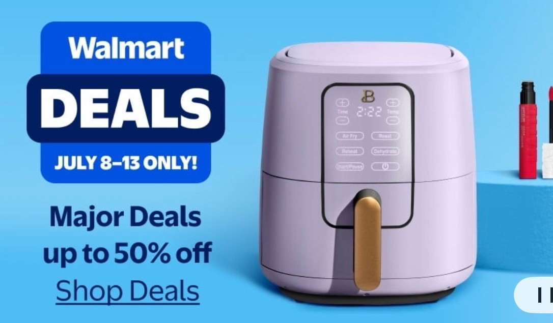 Make sure and check out the Walmart Major Deals happening July 8th-13th only!