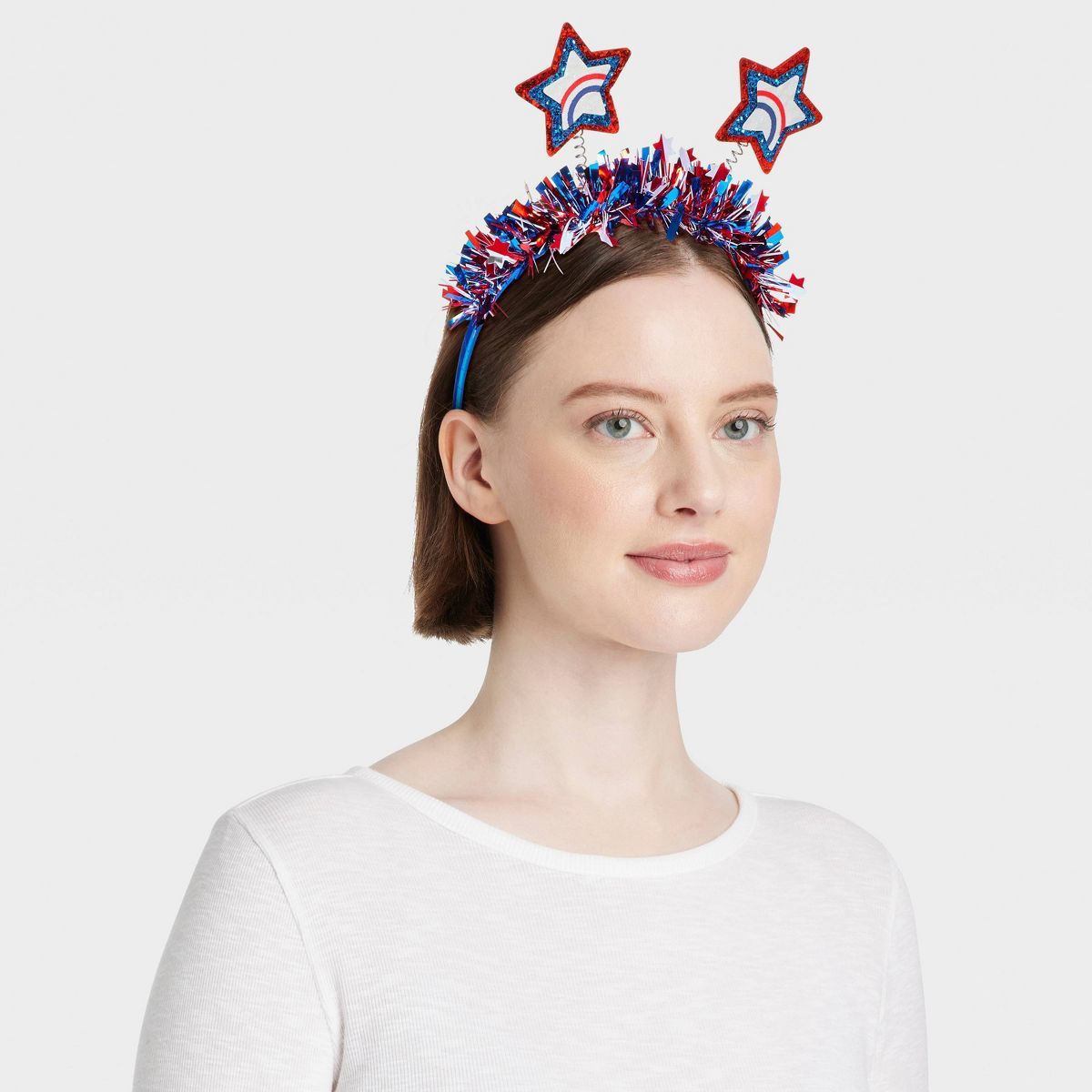 Americana Tinsel Headband - Red/White/Blue | Target