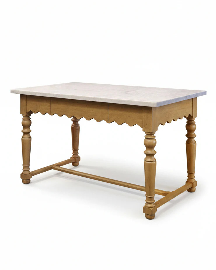 Sadie Scalloped Kitchen Island | Magnolia