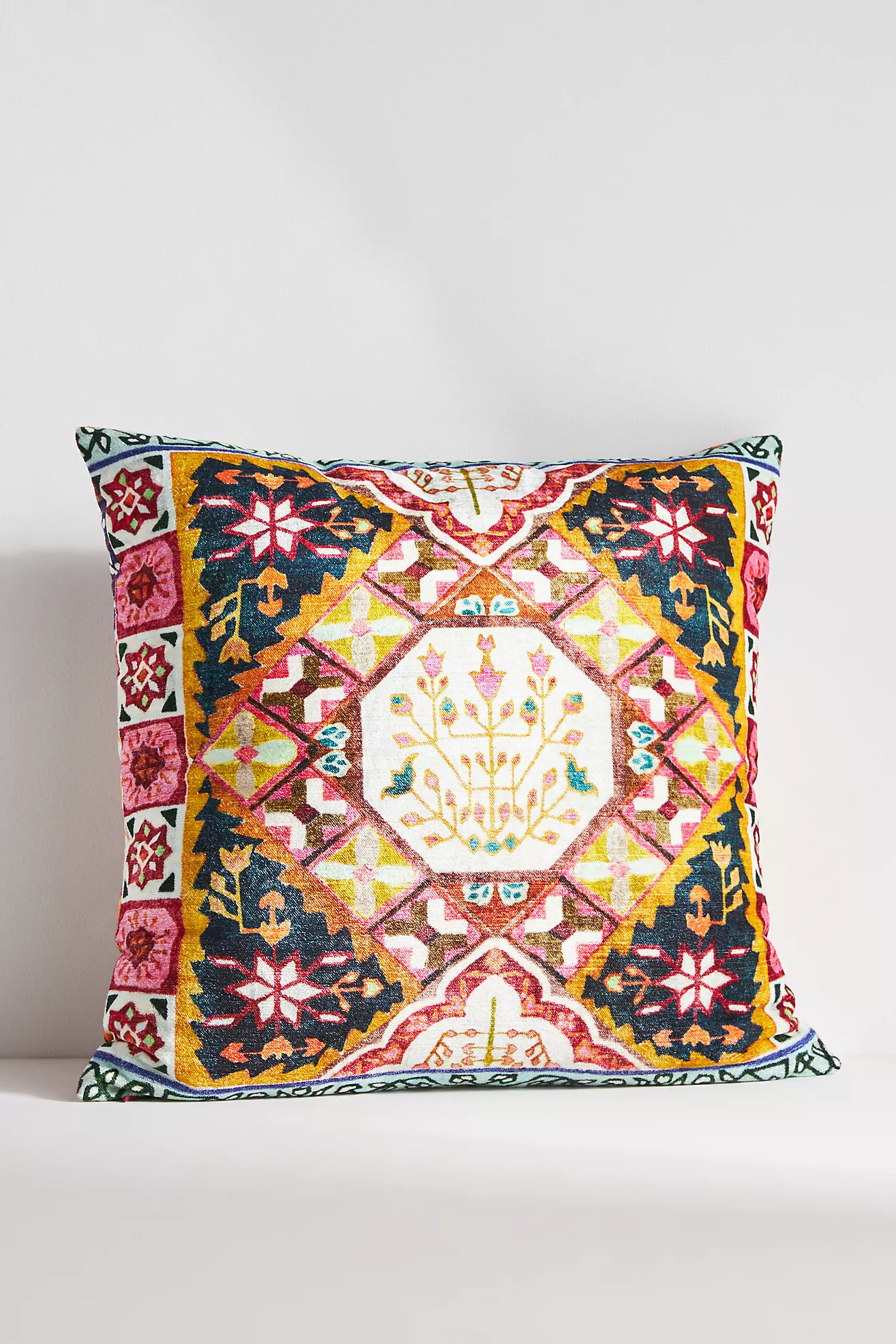 Vibrant Global Velvet Pillow | Anthropologie (US)