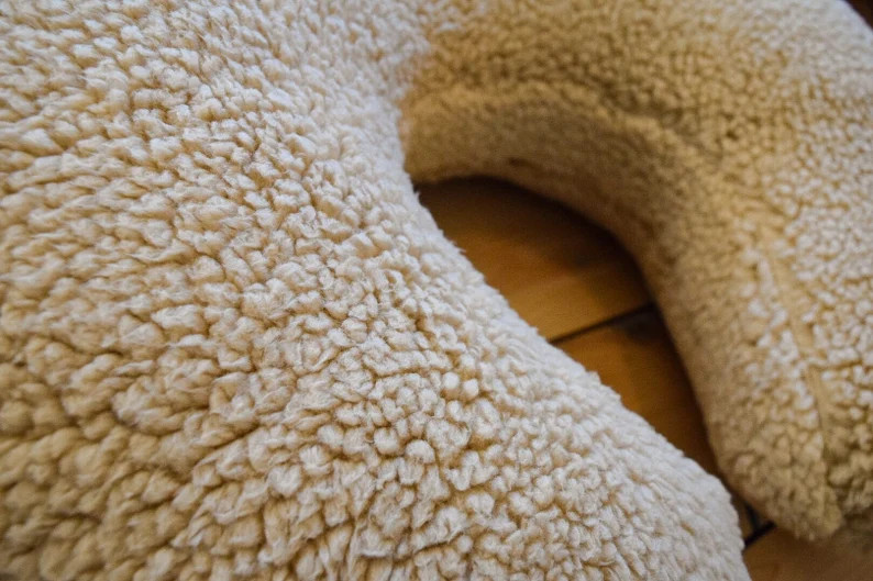Nursing Pillow Cover : Tan Sherpa, Sherpa Nursing Pillow Cover, Breastfeeding Pillow Slipcover Ne... | Etsy (US)