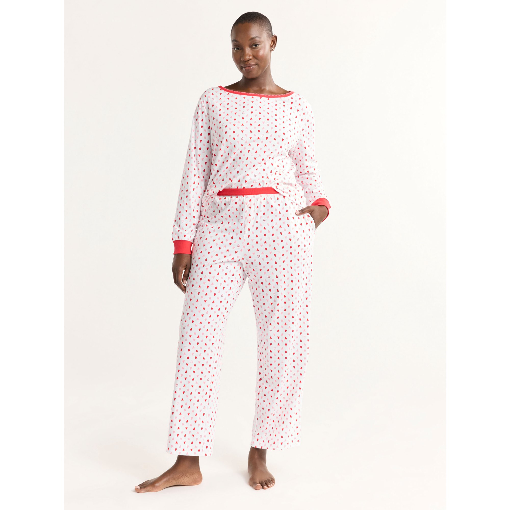 Joyspun Women's and Women’s Plus Jersey Knit Sleep Pants, Sizes S to 3X | Walmart (US)