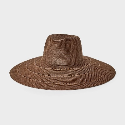 Straw Down Brim Hat - Shade & Shore™ Brown | Target