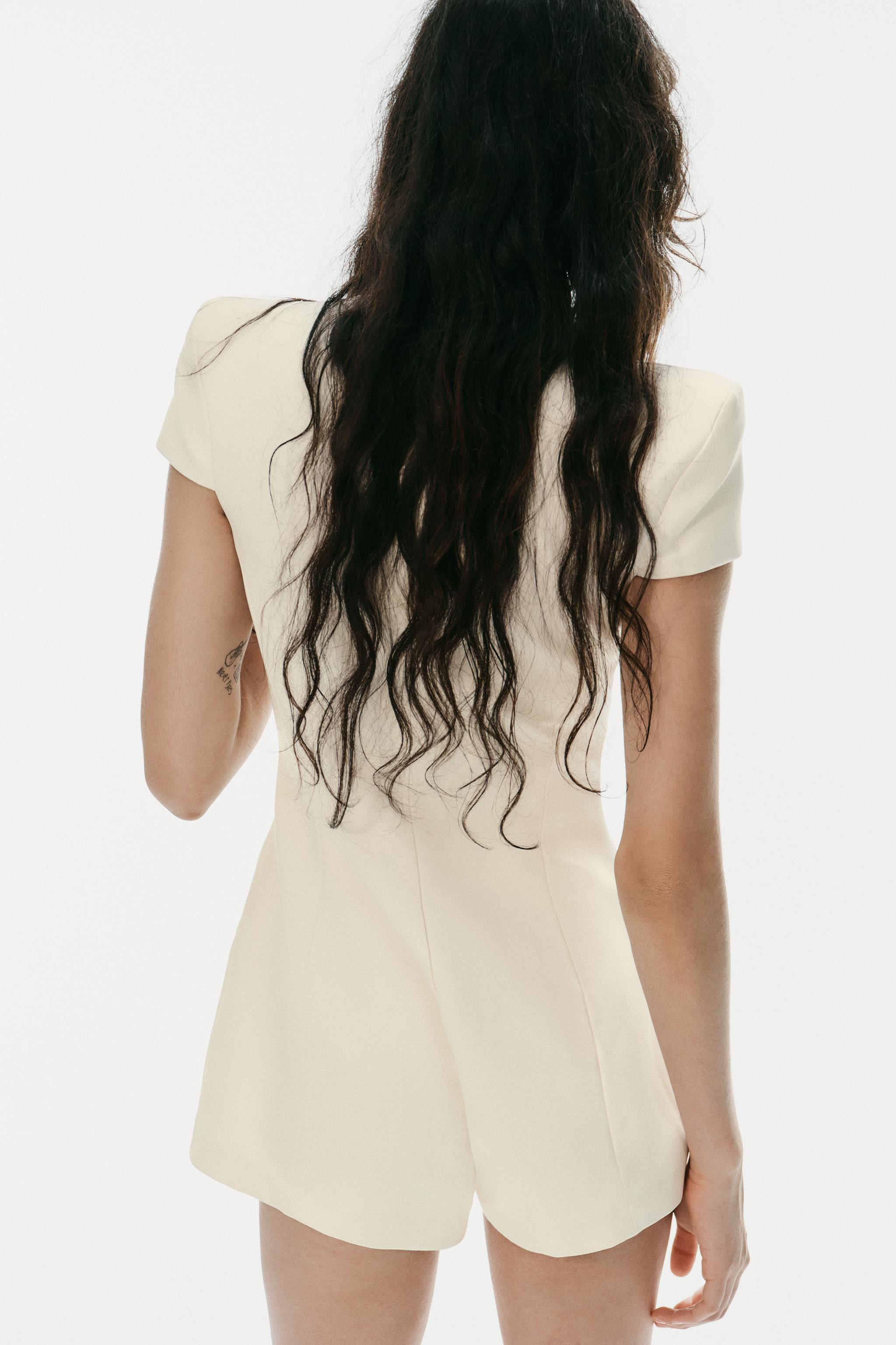 SHOULDER PAD ROMPER | Zara US