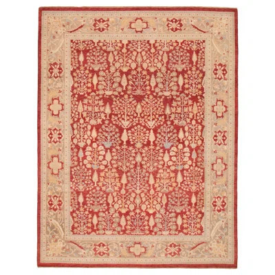 Abhigna One-of-a-Kind Rectangle 7'10" X 10'2" New Age Wool Area Rug Red | Wayfair North America