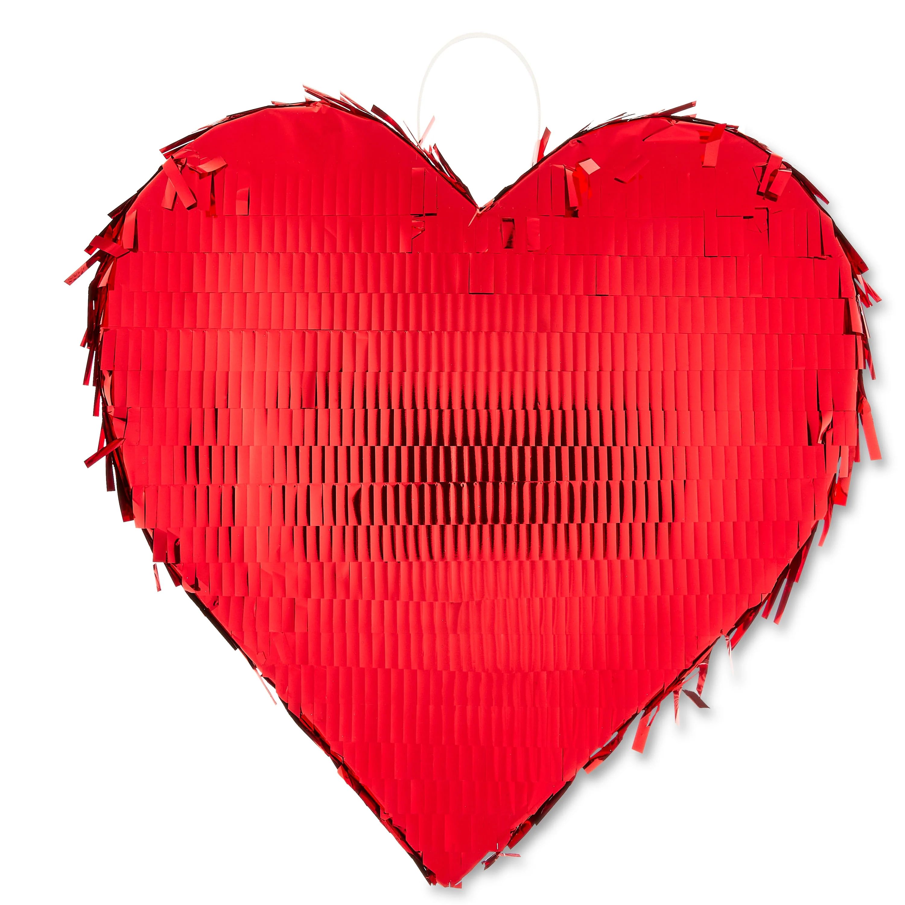Valentine's Day Red Heart Pinata Décor, 12 in, by Way To Celebrate - Walmart.com | Walmart (US)