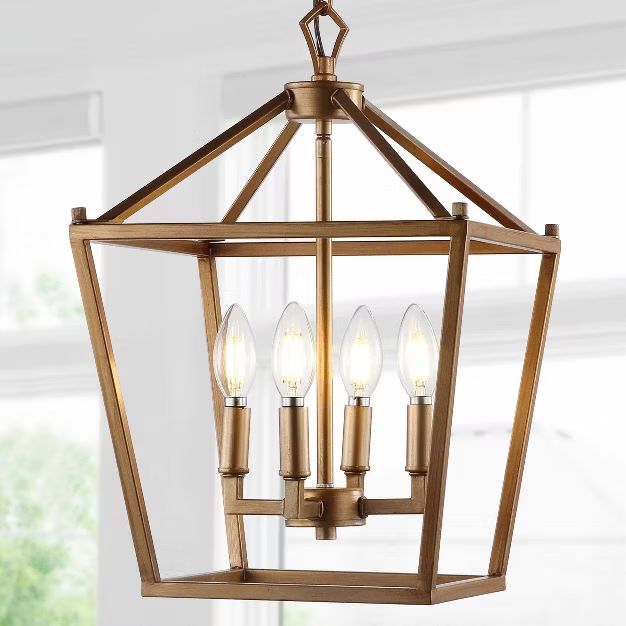 16" Metal Pagoda Lantern Pendant (Includes LED Light Bulb) - JONATHAN Y | Target