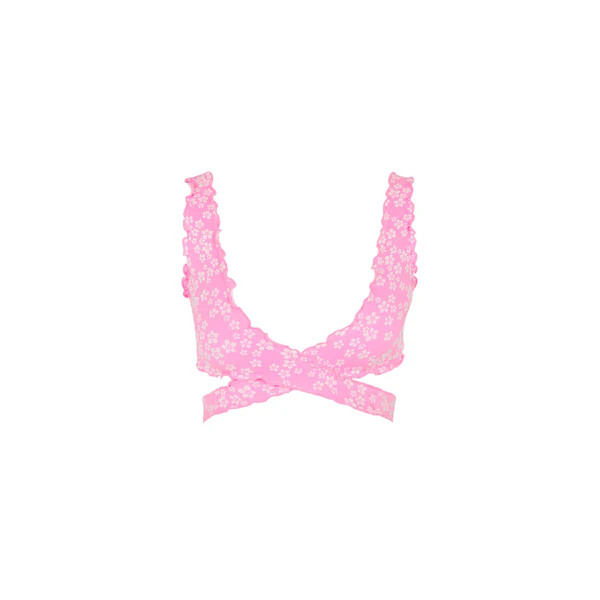 Lettuce Edge Wrap Bikini Top - Sugar Sprinkle | Kulani Kinis US