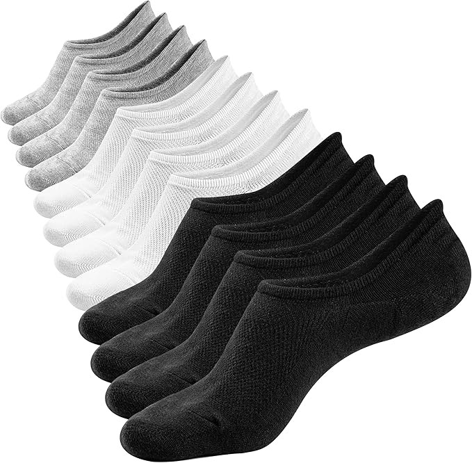 Mottee&Zconia No Show Sock Low Cut Ankle Short Socks for Men Basic Casual Anti-skid Cotton Socks ... | Amazon (US)