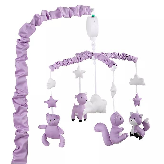 The Peanut Shell™ Woodland Musical Mobile in Purple | Bed Bath & Beyond