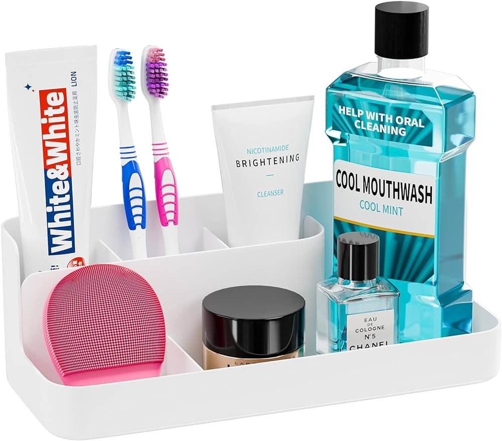 VITVITI Toothbrush Holders for Bathroom, Bathroom Organizer Countertop, Bathroom Counter Organize... | Amazon (US)