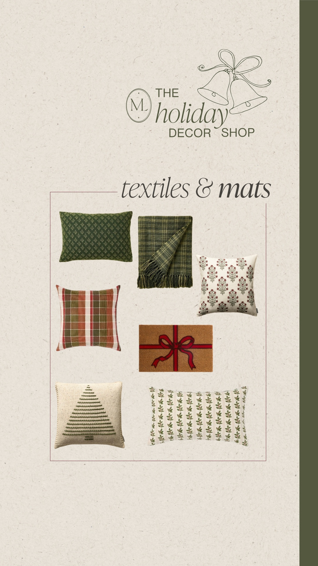 Holiday decor shop: throw pillows, blankets and mats for Christmas season 

#LTKHome #LTKHoliday