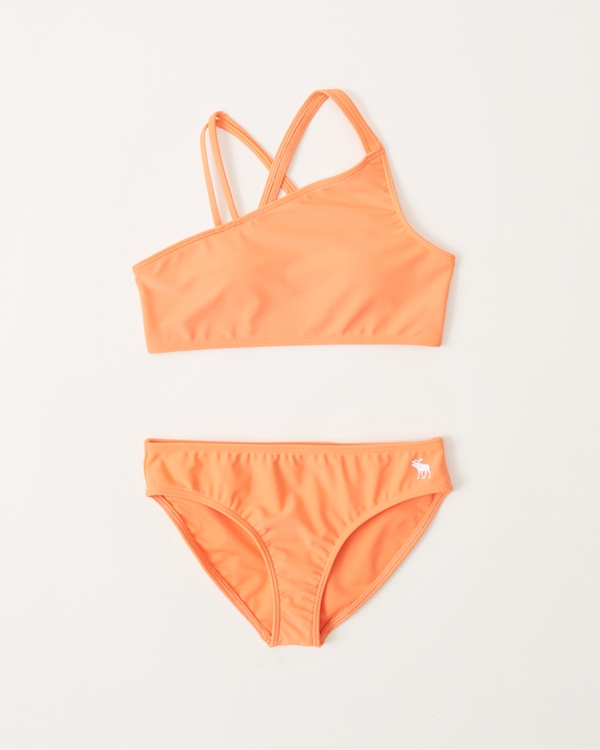 asymmetrical one-shoulder two-piece swimsuit | Abercrombie & Fitch (US)