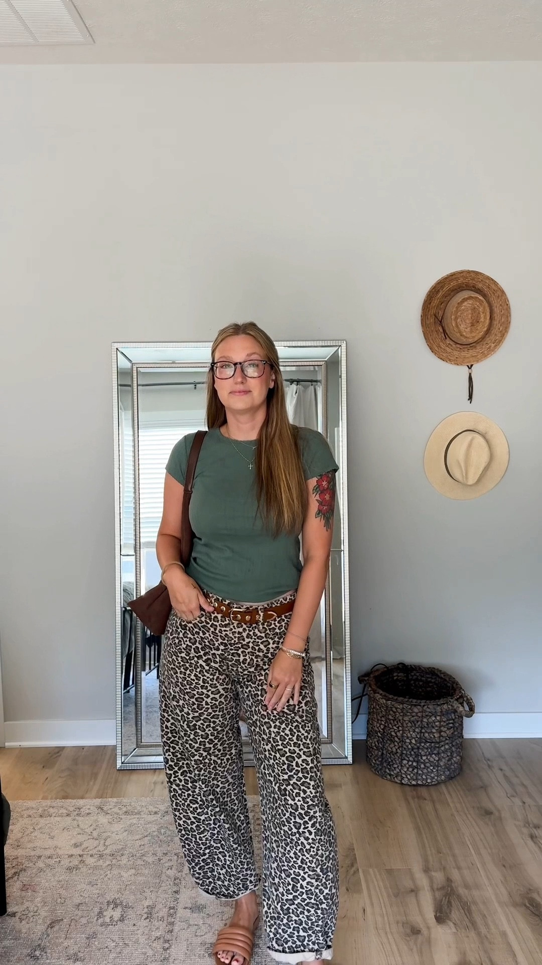 Leopard is always in style. Period. I’d wear these barrel jeans to work, running errands, or to lunch with friends. Wearing my true size and ordered the long (I’m 5’8). Plus this J Crew top is the perfect basic. Wearing a M  

#LTKStyleTip #LTKTravel #LTKWorkwear