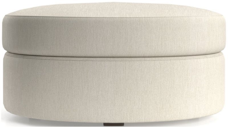 Infiniti Oval Storage Ottoman + Reviews | Crate & Barrel | Crate & Barrel