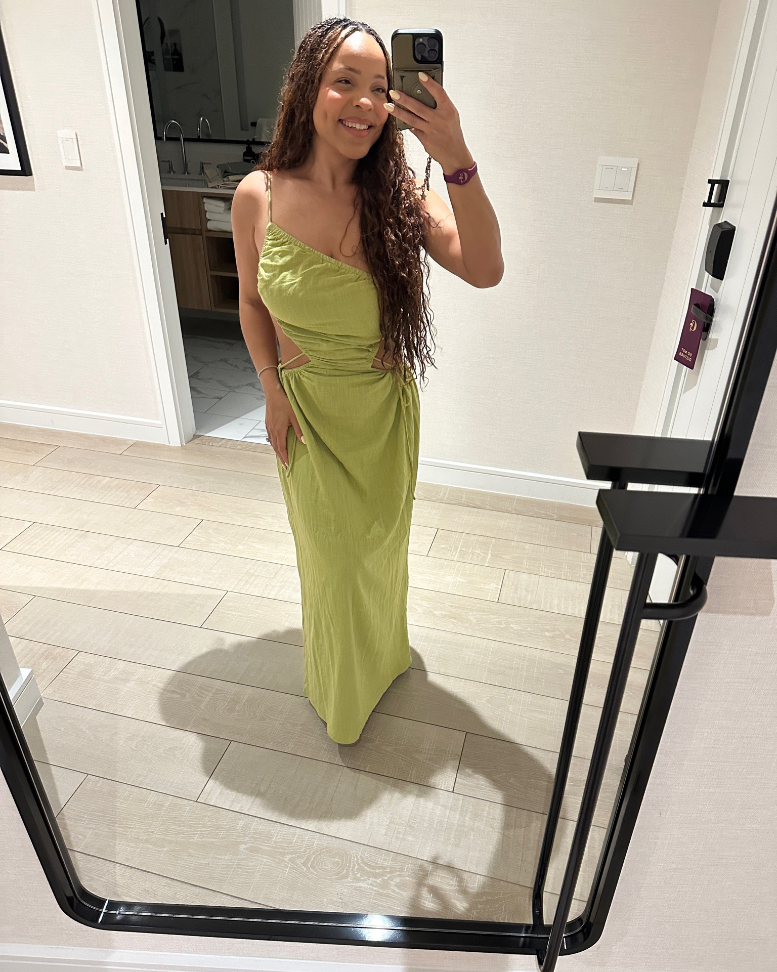 I did not get good pictures of this #dress, but it is super cute. One shoulder, cut out sides, mostly backless - perfect to add to cart for your next vacation. On #sale + an additional 30% off only until midnight with promo code TAKE30. I’m wearing a M. Soft blue and stone gray for $50 😮

#dresses #resortwear #summerstyle

#LTKSaleAlert #LTKTravel #LTKSeasonal