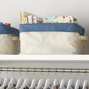 Blue Color Pop Collapsible Storage Bin | The Container Store