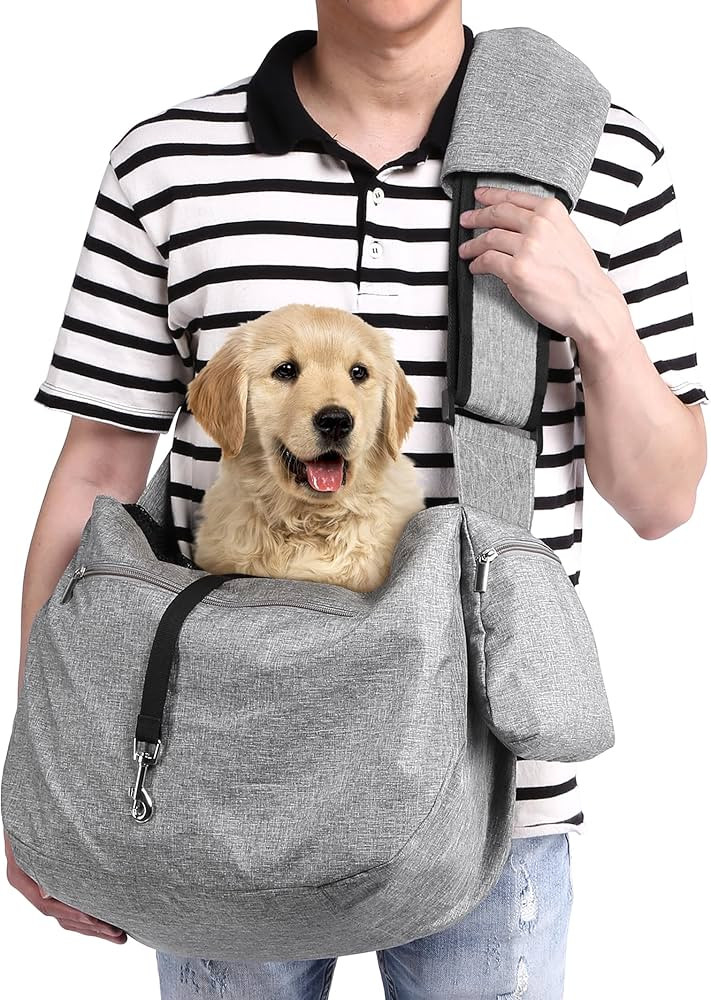 Ownpets Pet Sling Carrier, Fits 15 to 25lbs Extra-Large Dog/Cat Sling Carrier Reversible and Hand... | Amazon (US)