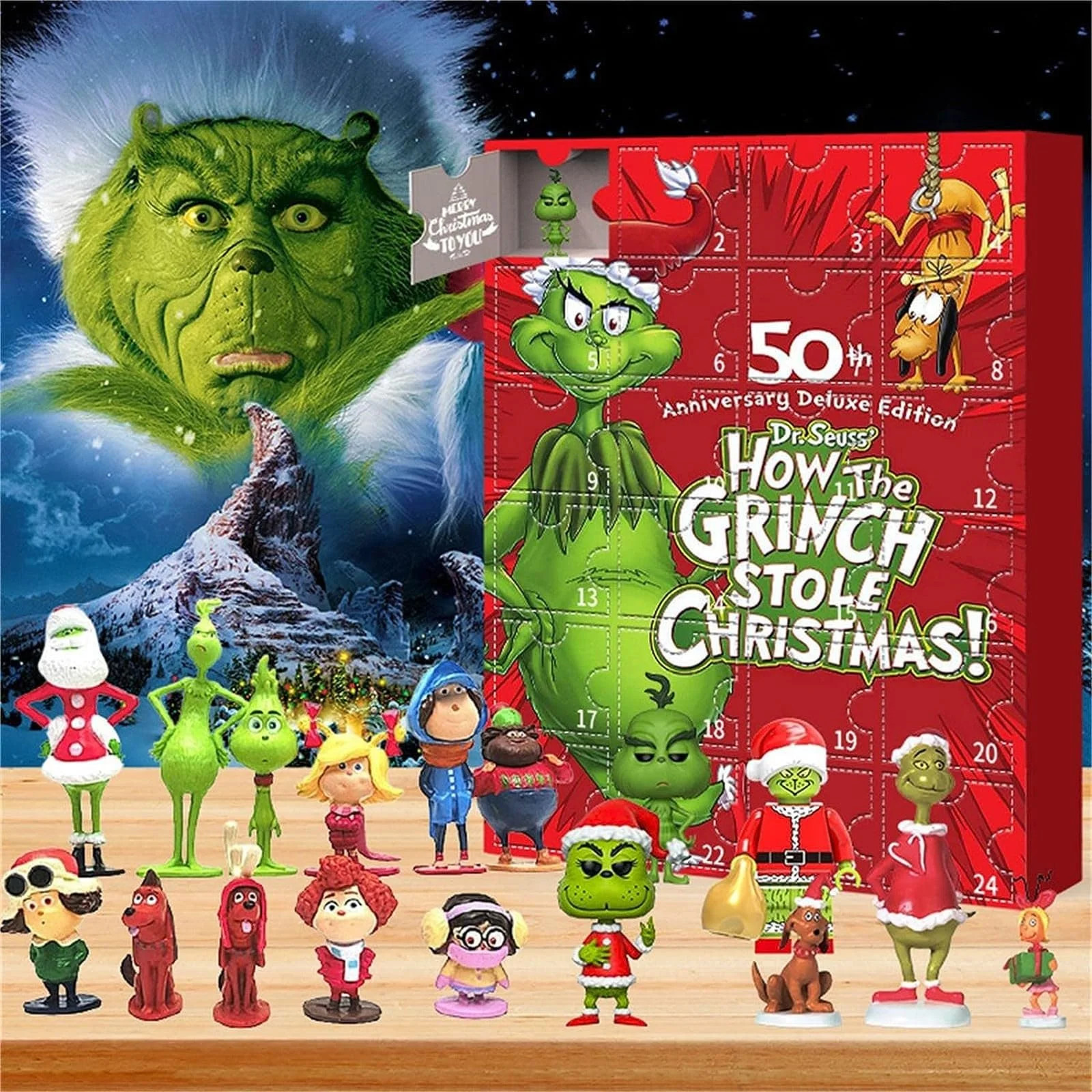 Grinch Christmas Advent Calendar 2023, Christmas Countdown Calendar for Kids, 24 Days of Christma... | Walmart (US)