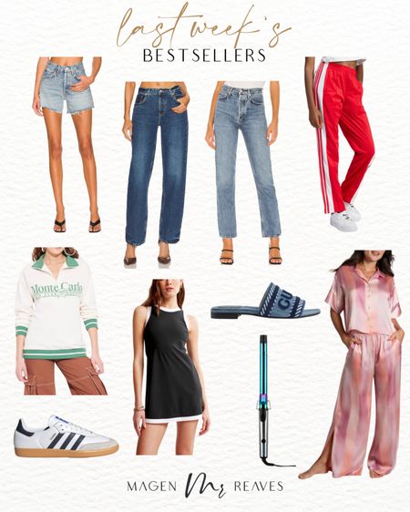 Last Week’s Bestsellers - Parker shorts - revolve denim - adidas track pants - Abercrombie sale - summer shoes - pajama set 

#LTKsalealert #LTKSeasonal #LTKActive