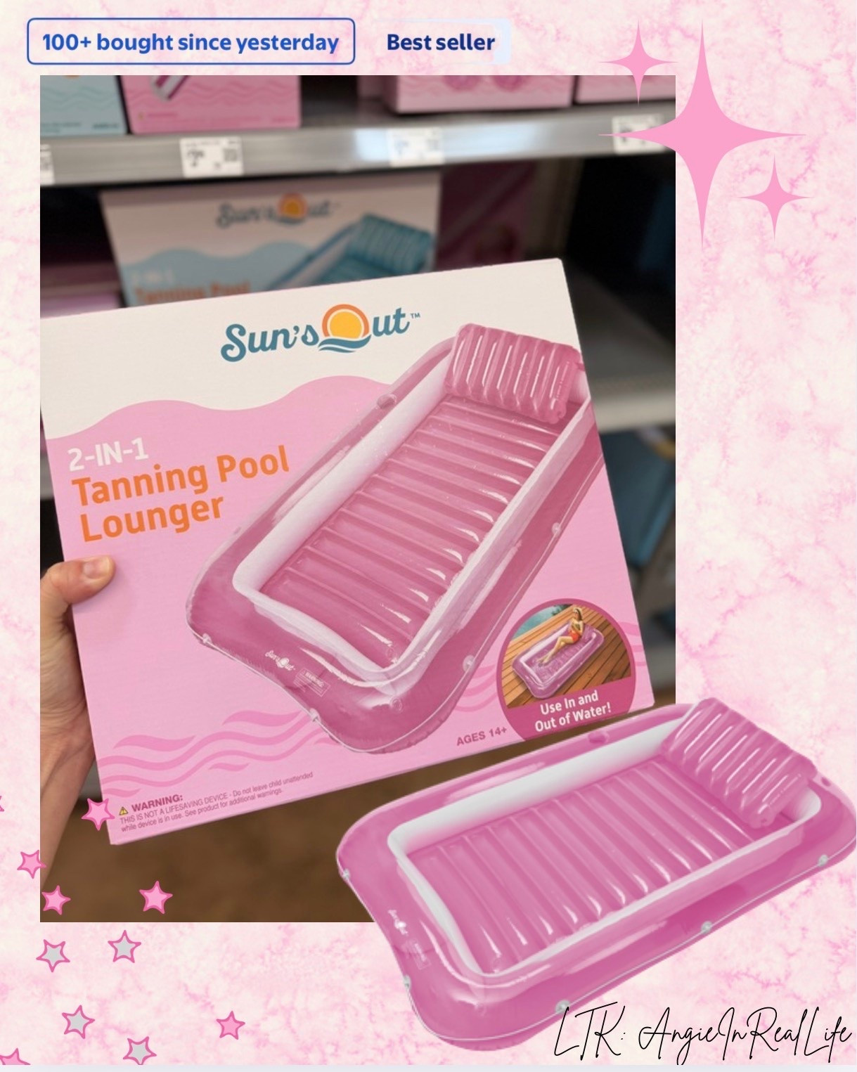 This little tanning pool lounger from Walmart is a summer NEED ☀️✨
Can be used in and out of the pool! SOLD
100+ bought… I get it 👀
Linked in LTK

#ltkhome #walmarthome #summerfinds #poolvibes #cozygirly