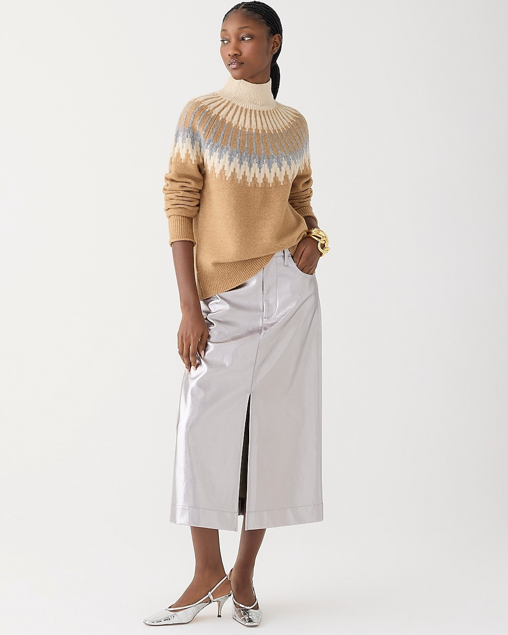 Fair Isle turtleneck sweater in Supersoft yarn | J. Crew US