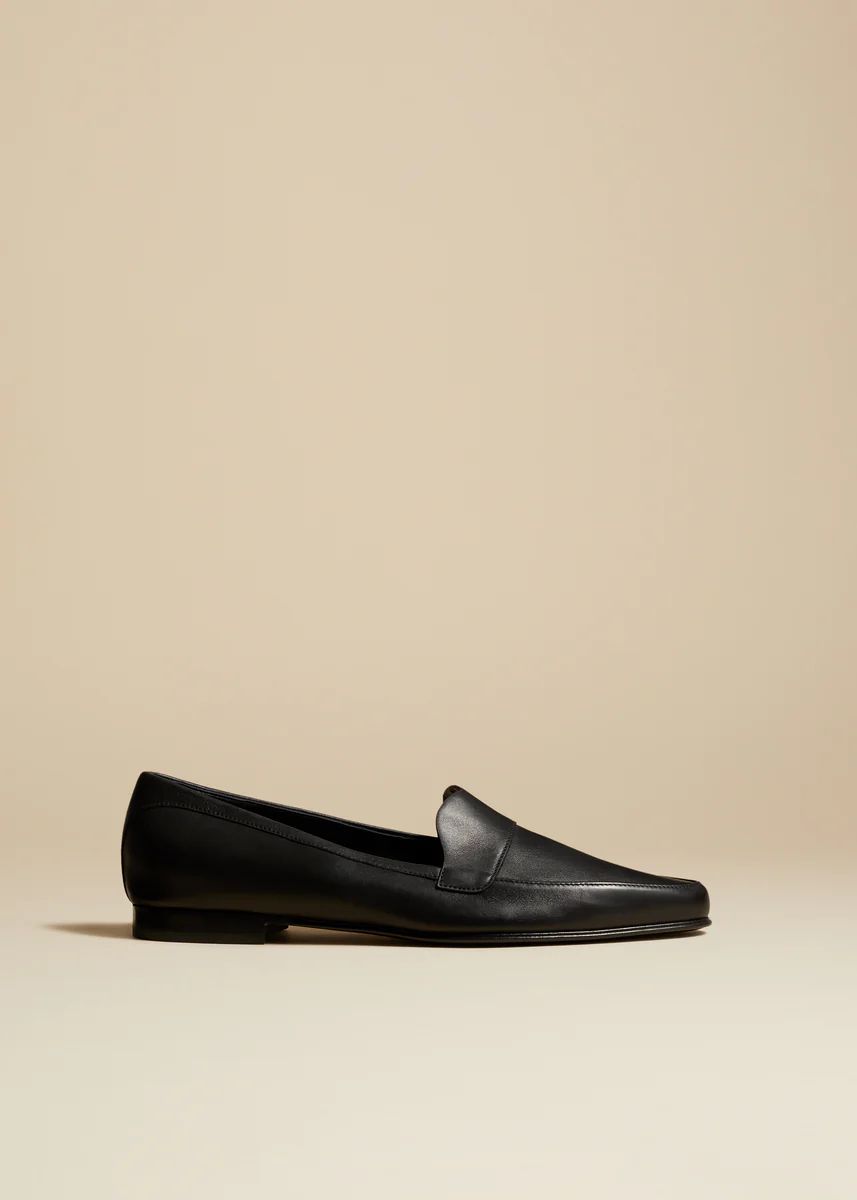 The Pippen Loafer in Black Leather | Khaite